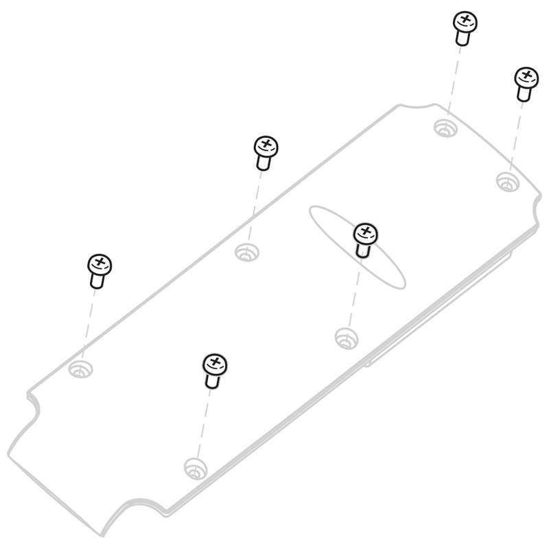 Replacement Screws, M3-0.5 x 6mm L, Pan Head, Steel, Black Zinc